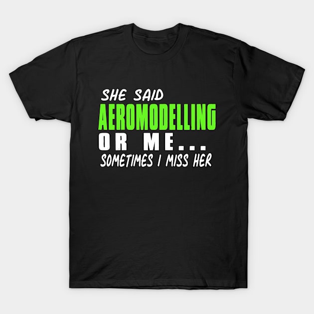 Aeromodelling Sometimes I miss Her T-Shirt by zap